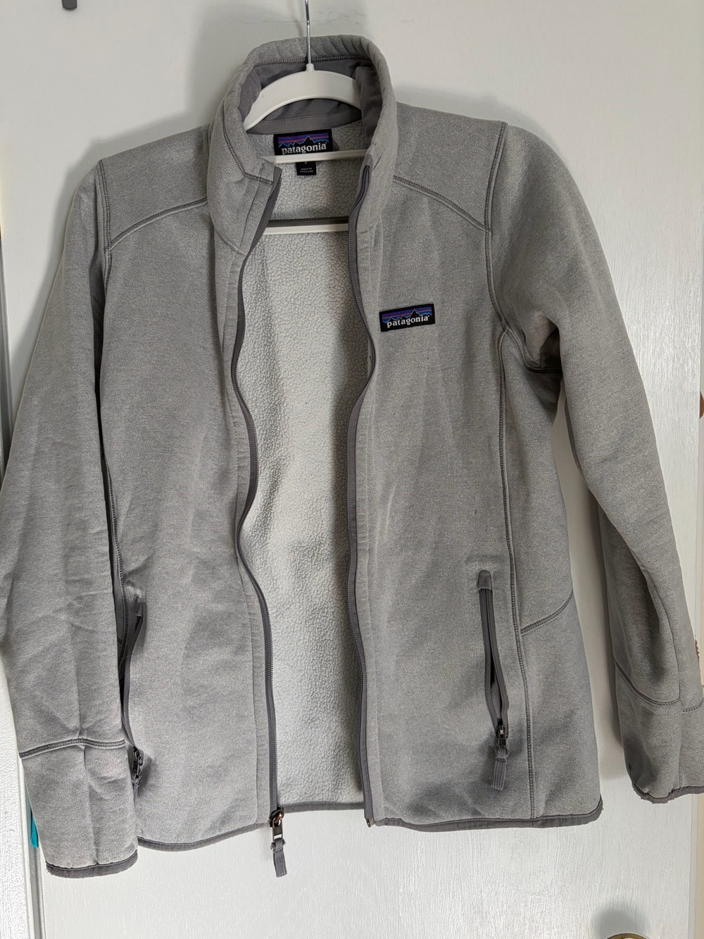 Patagonia Gray Full-Zip Fleece